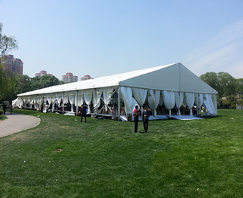 Luxury White Wedding Tent With Galss Wall