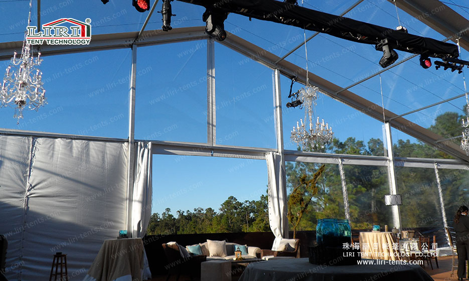 Marquesina transparente para bodas