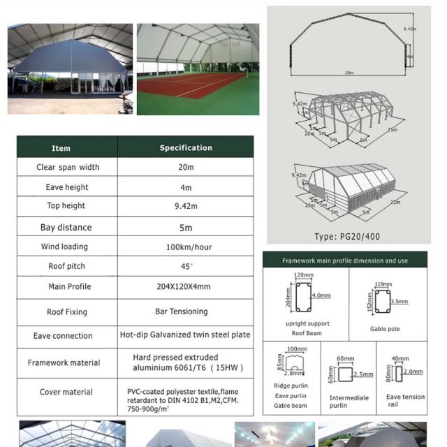20m Span Polygon tent