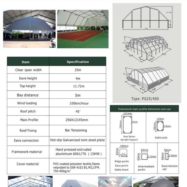 25m Span Polygon tent