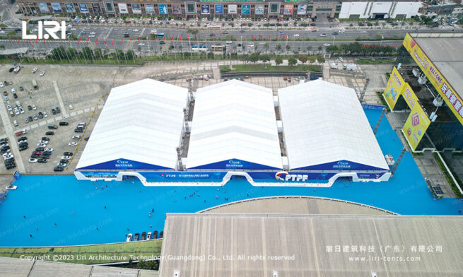 Carpa de gran luz de 40 m, 50 m y 60 m