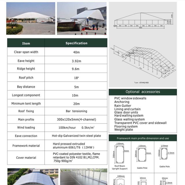 Carpa Arcum de 40 m de luz