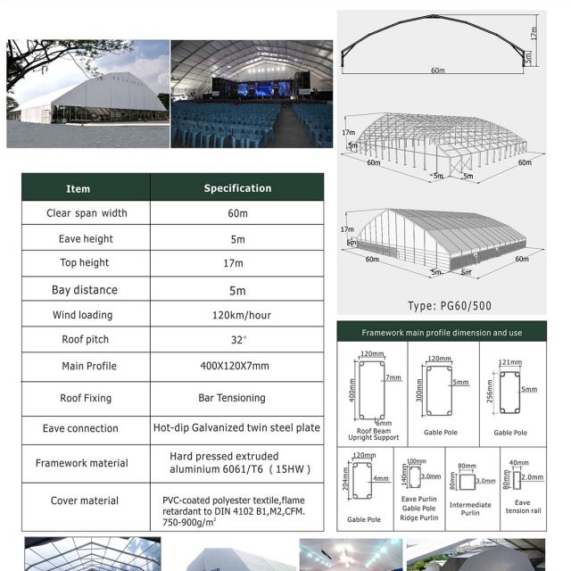 60m Span Polygon tent