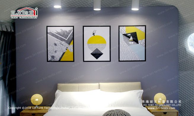 Hotel con cúpula geodésica desmontable 1