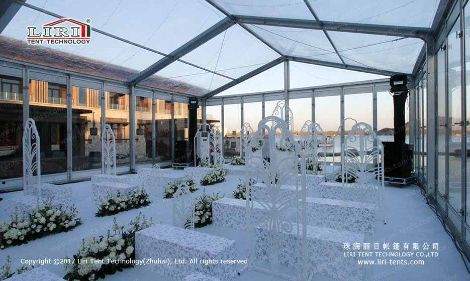Transparent wedding tent