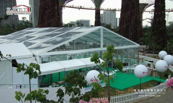 Se venden cubiertas transparentes para techo y paredes laterales de carpa