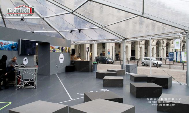 carpa dodecagonal para exposiciones