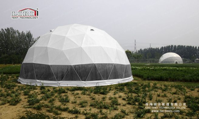 Invernadero con cúpula geodésica en venta