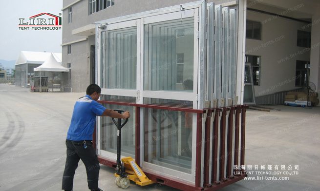 soporte para puerta de cristal