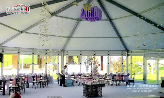 carpa octogonal para el comedor