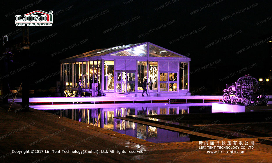 outdoor clear wedding tent