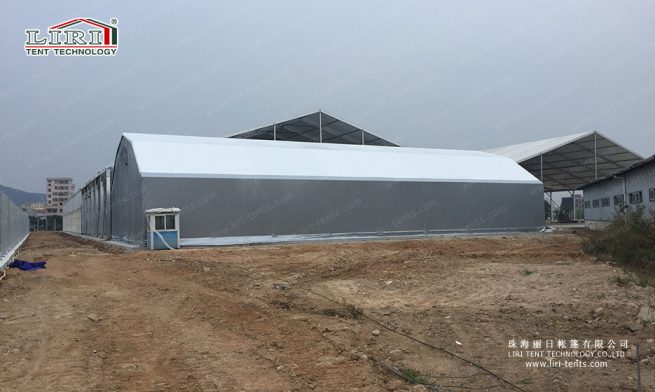 carpa con estructura de acero para almacén