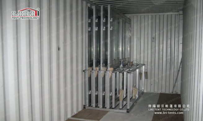 soporte para la puerta de cristal de una tienda de campaña
