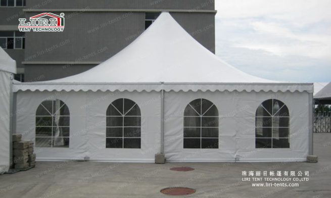 ventanas transparentes para carpas tipo pagoda