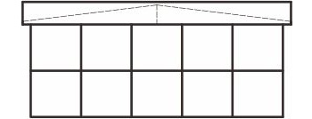 Tienda de campaña con estructura cúbica