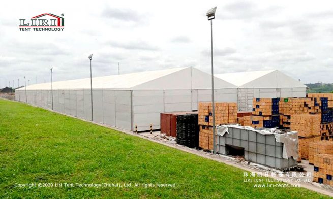 Carpas industriales de 20 x 150 m