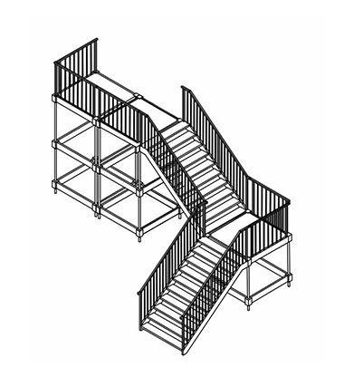 Two Story Tent Stairs Type C1