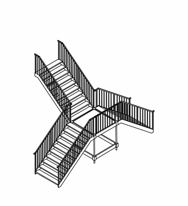 Two Story Tent Stairs Type E1