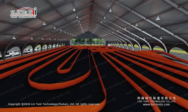 Circuito de carreras de karts de alta velocidad
