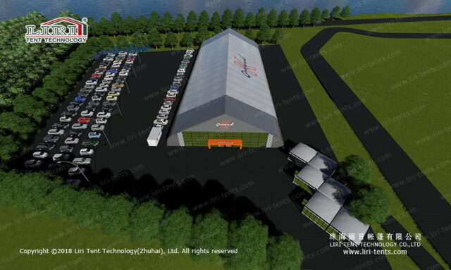 carpa para carreras de karts en interior