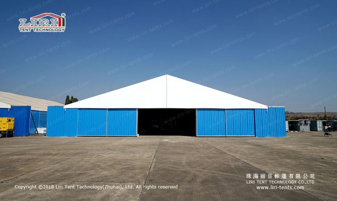 Carpa tipo hangar
