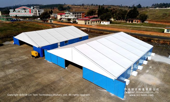 Carpa para hangar de helicópteros