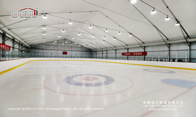 Carpa deportiva cubierta para pista de hockey sobre hielo