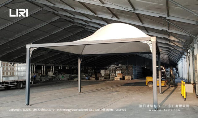 Carpa tipo pagoda de aluminio