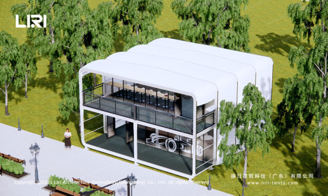 Diseño modular de dos plantas, modelo 1