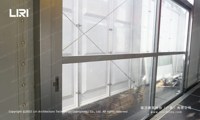 Pared transparente para la carpa de aluminio 2