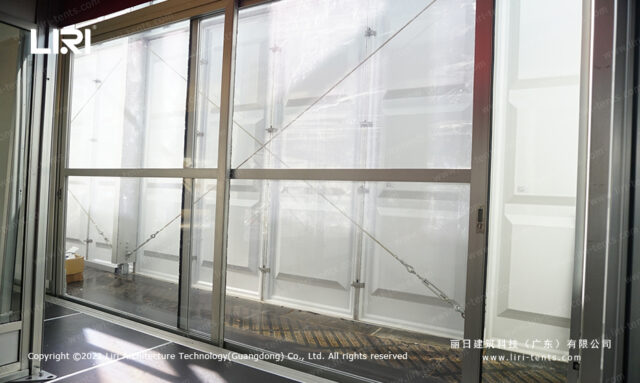 Pared transparente para carpa de aluminio