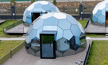Cúpula geodésica de cristal