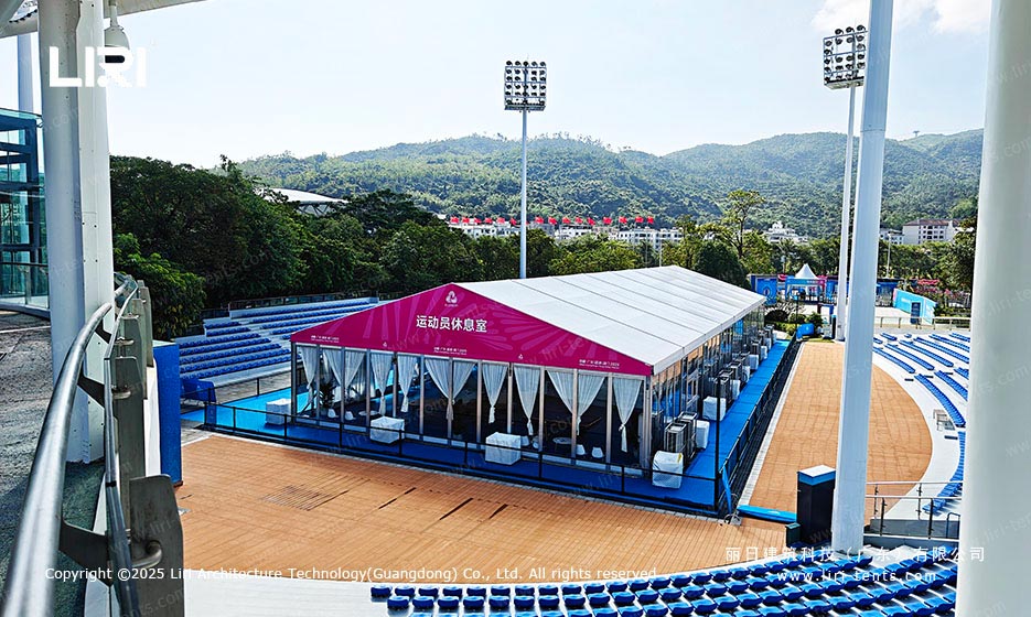 Las carpas modulares de Liri dan soporte a los principales eventos deportivos