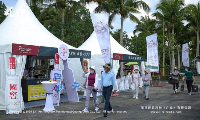 carpa tipo pagoda de 3 m y 6 m